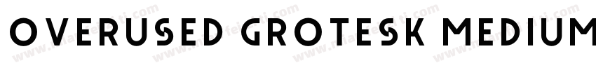 Overused Grotesk Medium字体转换